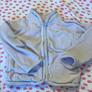 Lilly Pulitzer Cozy pink Fleece Jacket XS 2-3Y